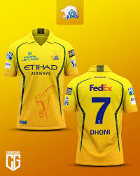CSK jersey 2026 (DHONI)