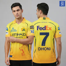 CSK jersey 2026 (DHONI)